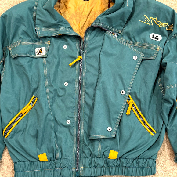 Vintage Lucien Garson Jacket 80's Chic Womens Oversized Size L Shoulder Pads - Picture 12 of 12